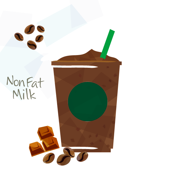 エクストラコーヒー ノンファットミルク ノンホイップ ダーク モカ チップ フラペチーノ スターバックス コーヒー ジャパン