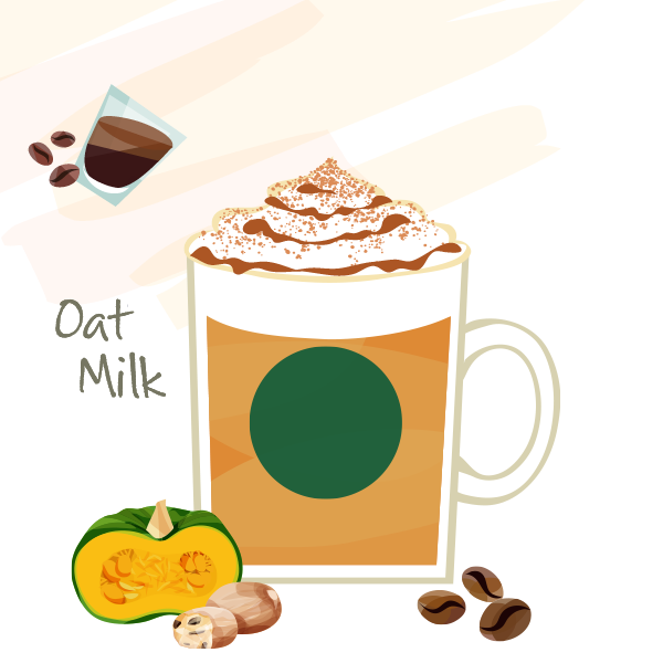 エクストラショット オーツミルク パンプキン スパイス ラテ