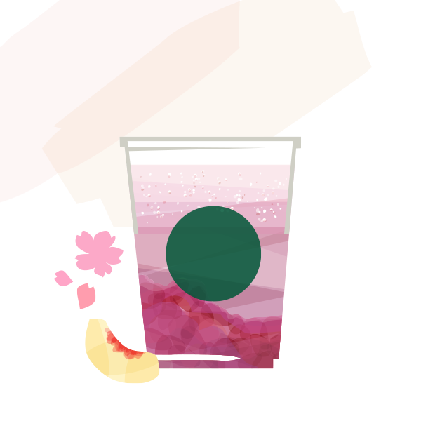 【桃花様】専用・肌(B珈琲)300g/紫(R珈琲)360g≪フォロー割特価≫ 桜 咲くよ 白桃 ソーダ｜スターバックス コーヒー ジャパン