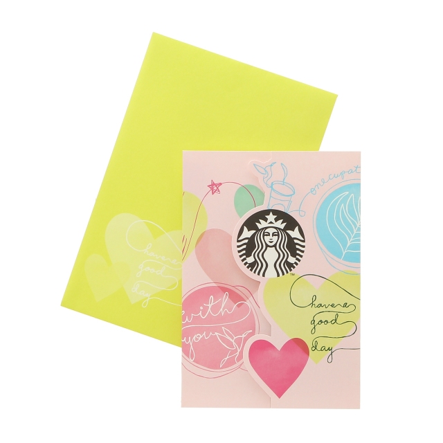 ビバレッジカードハートコネクション スターバックス コーヒー ジャパン タンブラー グッズ ビバレッジカード